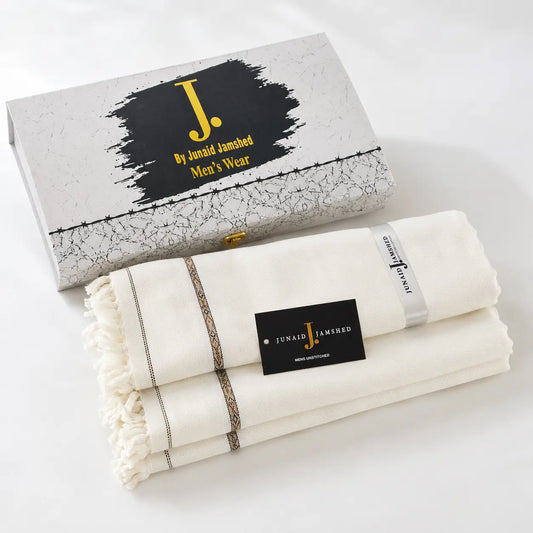 PREMIUM J. MENS SHAWL #107 (Light white)