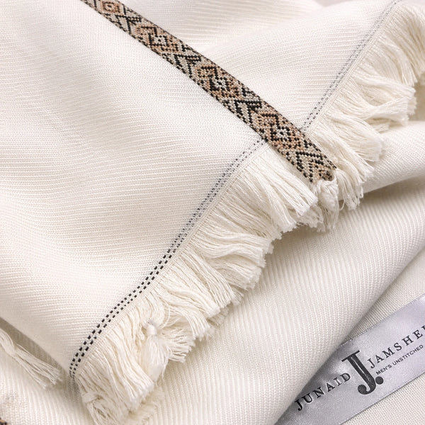 PREMIUM J. MENS SHAWL #101 WHITE