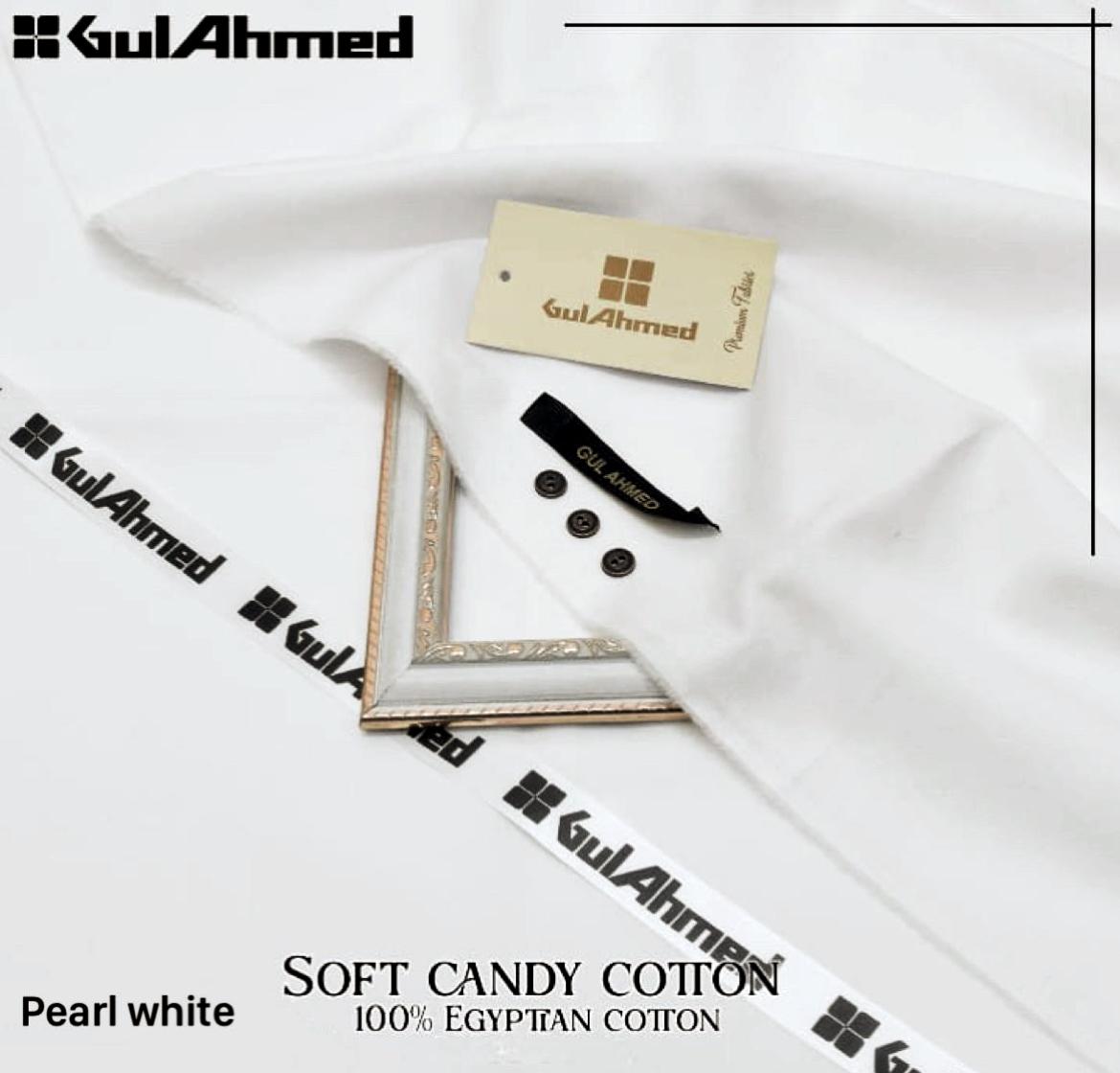 Gul Ahmed Soft Cotton Candy Pearl White #SF110