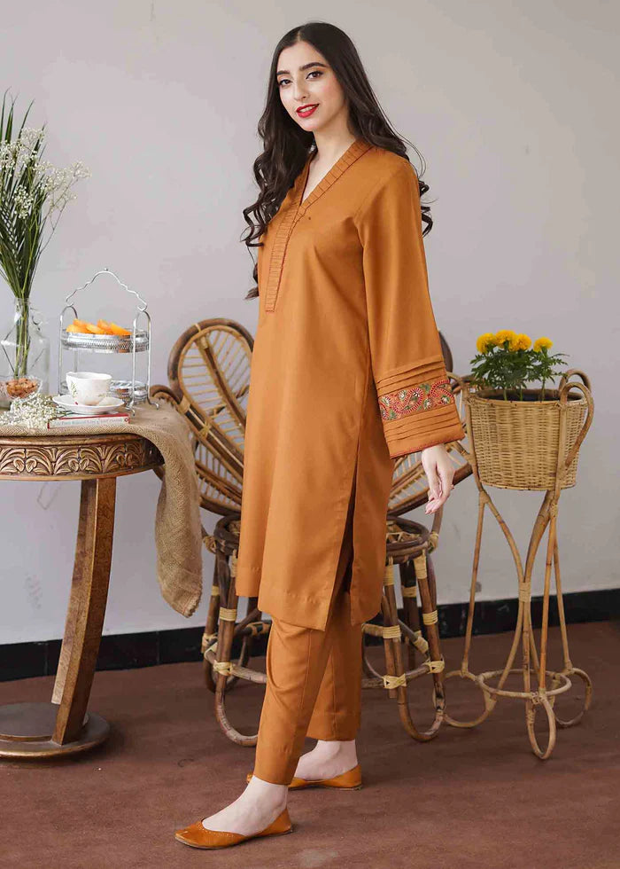 GA 1120-3 Piece Unstitched Dhanak Karandi Suit