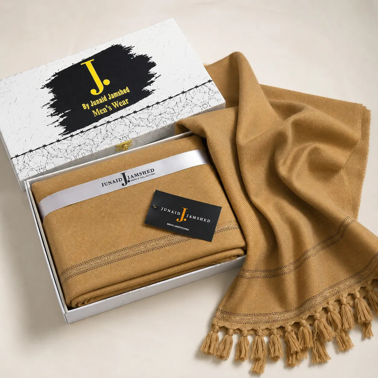 PREMIUM J. MENS SHAWL #102 Mustard