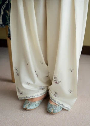 Dhanak Fabric - 2 Piece Unstitched Embroidered Dress
