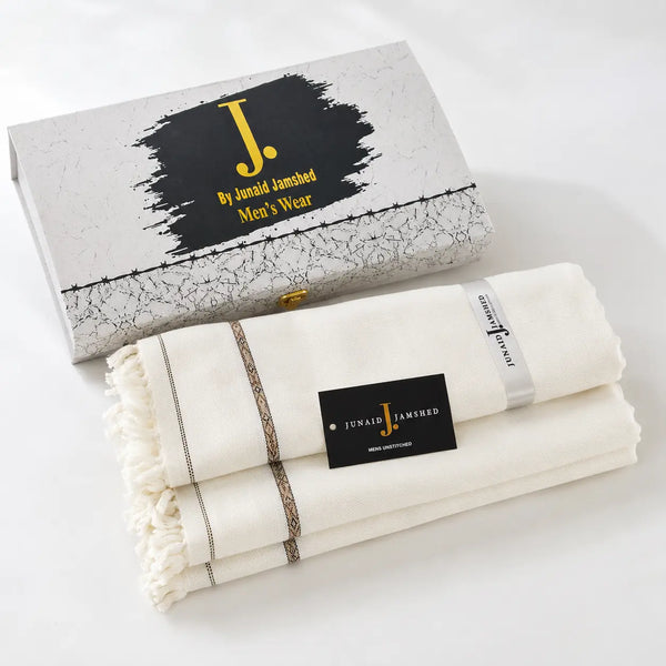 PREMIUM J. MENS SHAWL #107 (Light white)