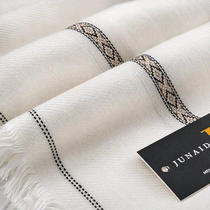 PREMIUM J. MENS SHAWL #107 (Light white)