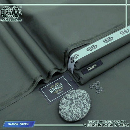 Luxury Premium 4 Season Wash & Wear Smoke Green GW#103