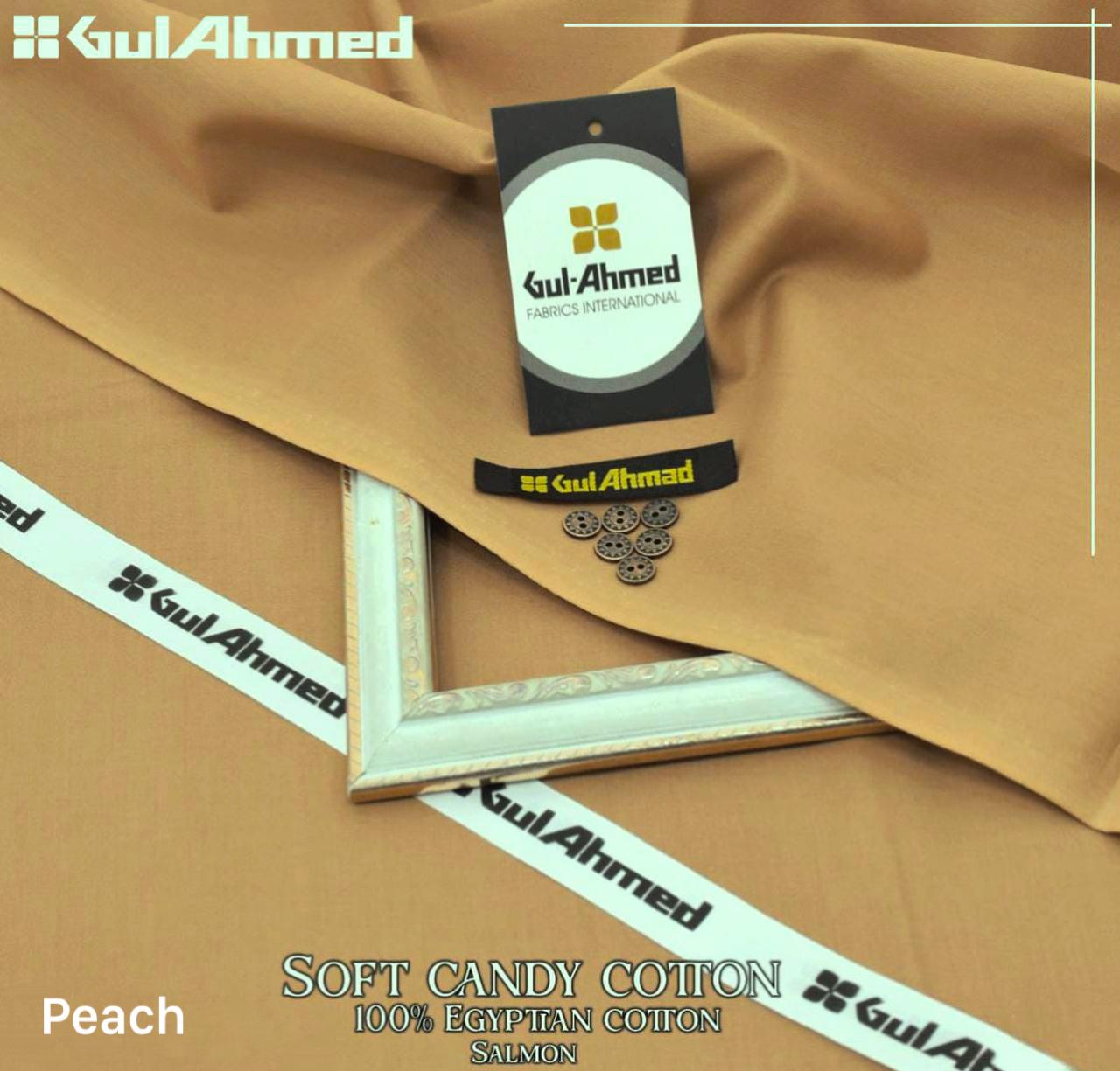 Gul Ahmed Soft Cotton Candy Peach #SF105