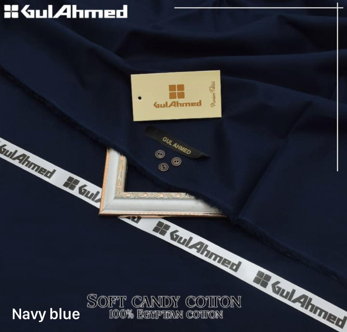 Gul Ahmed Soft Cotton Candy Navy Blue #SF107