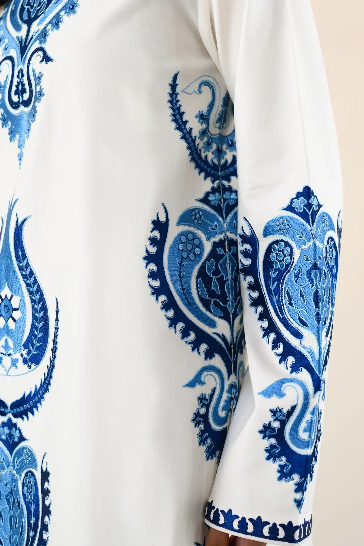 Dhanak Fabric - 3 Piece Unstitched Embroidered Dress With Embroidered Shawl