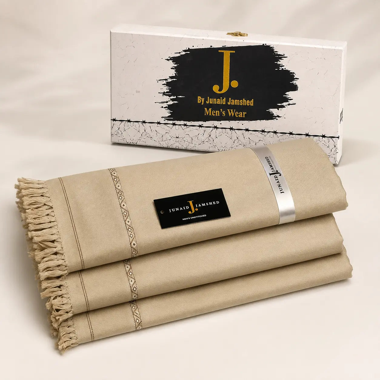 PREMIUM J. MENS SHAWL #103 Cream