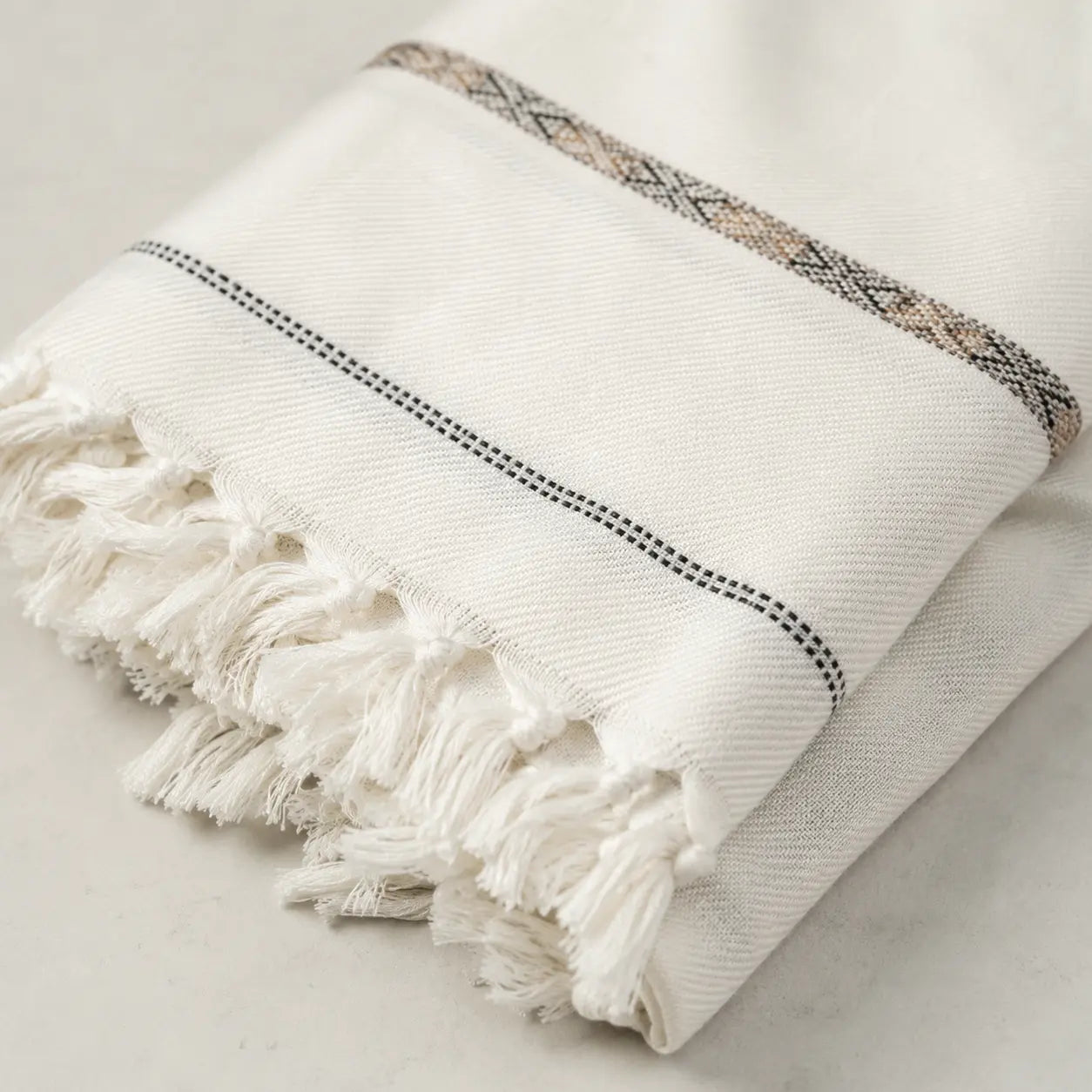 PREMIUM J. MENS SHAWL #107 (Light white)
