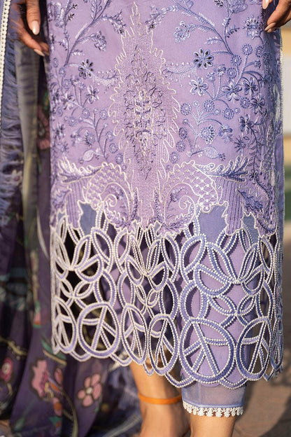 MS 04-Lawn stuff 3 Piece fully Embroidered with  Poly Lawn Dupatta