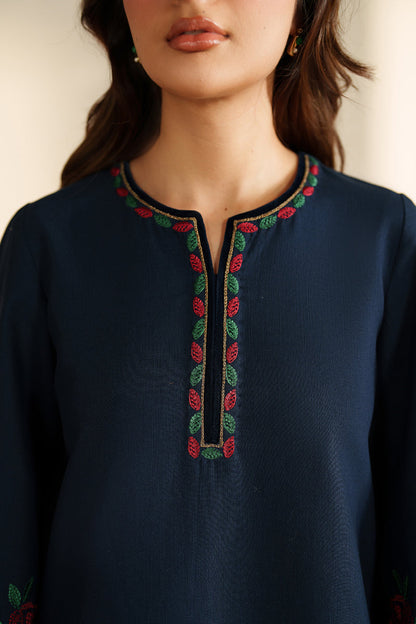 3 Piece - Unstitched Fully Embroidered Dhanak Fabric SP-155