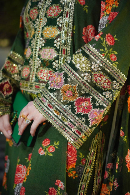 Aneelas Luxury Silk Unstitched 3 Piece Suit