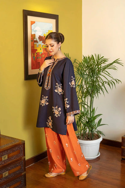 FL-945-2 Piece - Unstitched Embroidered Lawn Fabric