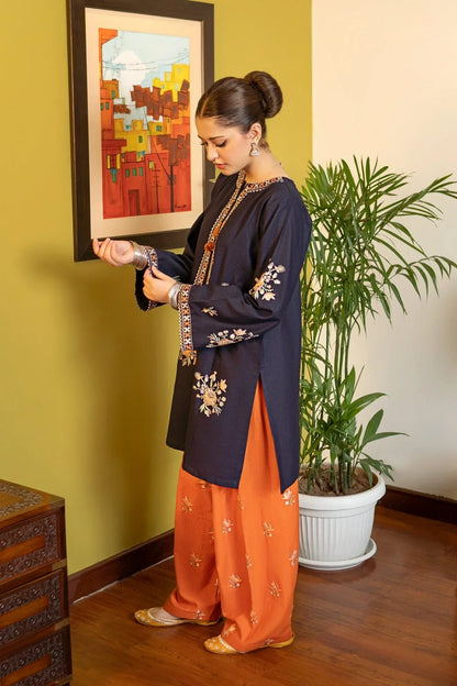 FL-945-2 Piece - Unstitched Embroidered Lawn Fabric